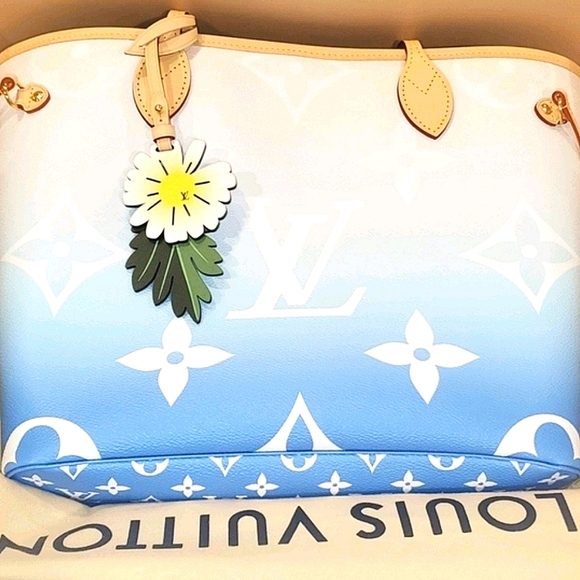 ☆☆SOLD☆☆Louis Vuitton Neverfull MM Blue (BAG) - Picture 3 of 13